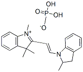 2-[2-(2,3-dihydro-2-methyl-1H-indol-1-yl)vinyl]-1,3,3-trimethyl-3H-indolium dihydrogen phosphate|