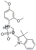 2-[2-[(2,4-dimethoxyphenyl)amino]vinyl]-1,3,3-trimethyl-3H-indolium hydrogen sulphate Structure