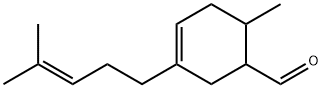 6-methyl-3-(4-methyl-3-pentenyl)cyclohex-3-ene-1-carbaldehyde Struktur