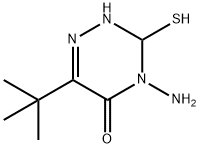 4-amino-6-tert-butyl-3,4-dihydro-3-mercapto-1,2,4-triazin-5(2H)-one Structure