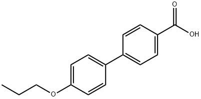 4-プロポキシ-4'-ビフェニルカルボン酸 化学構造式