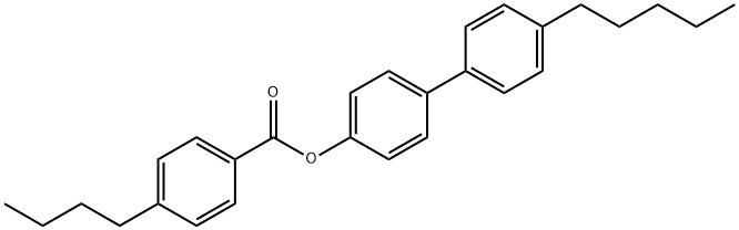 4-ブチル安息香酸4'-ペンチル[1,1'-ビフェニル]-4-イル 化学構造式