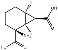Bicyclo[4.1.0]heptane-2,7-dicarboxylic acid, 2-amino-, (1S,2S,6R,7R)- (9CI),597540-87-9,结构式