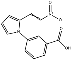 Benzoic acid, 3-[2-(2-nitroethenyl)-1H-pyrrol-1-yl]- (9CI) Structure