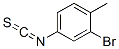 Benzene, 2-bromo-4-isothiocyanato-1-methyl- (9CI),597545-14-7,结构式