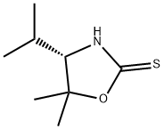 2-Oxazolidinethione,5,5-dimethyl-4-(1-methylethyl)-,(4S)-(9CI) 结构式