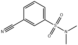 3-cyano-N,N-dimethylbenzenesulfonamide 化学構造式