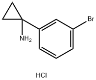 1-(3-ブロモフェニル)シクロプロパン-1-アミン塩酸塩  化学構造式