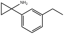 1-(3-乙基苯基)-环丙胺 结构式