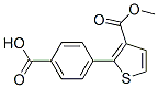 4-(3-(Methoxycarbonyl)thiophen-2-yl)benzoic acid Struktur