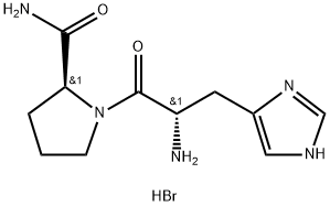 1-(L-ヒスチジル)-L-プロリンアミド 化学構造式