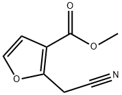 2-氰基甲基-3-呋喃甲酸甲酯, 59760-33-7, 结构式