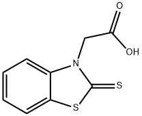 3(2H)-Benzothiazoleaceticacid, 2-thioxo- Structure