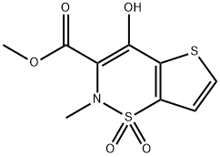METHYL 2-METHYL-4-HYDROXY-2H-THIENO[2,3-E]-1,2-THIAZINE-3-CARBOXYLATE-1,1-DIOXIDE Structure