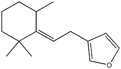 (+)-3-[2-(2,2,6-Trimethylcyclohexylidene)ethyl]furan 结构式