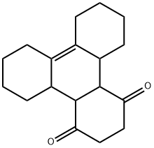 2,3,4a,4b,5,6,7,8,9,10,11,12,12a,12b-Tetradecahydro-1,4-triphenylenedione Struktur