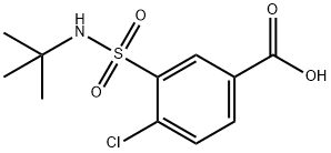 3-[(TERT-BUTYLAMINO)SULFONYL]-4-CHLOROBENZOIC ACID Struktur