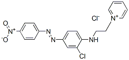 1-[2-[[2-chloro-4-[(4-nitrophenyl)azo]phenyl]amino]ethyl]pyridinium chloride ,59827-64-4,结构式