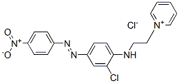 1-[2-[[2-chloro-4-[(4-nitrophenyl)azo]phenyl]amino]ethyl]pyridinium chloride  Structure