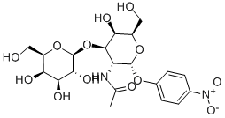 P-NITROPHENYL 2-ACETAMIDO-2-DEOXY-3-O-(BETA-D-GALACTOPYRANOSYL)-ALPHA-D-GALACTOPYRANOSIDE Struktur