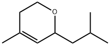 5,6-dihydro-4-methyl-2-(2-methylpropyl)-2H-pyran 结构式