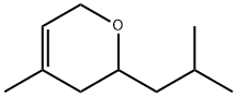 3,6-dihydro-4-methyl-2-(2-methylpropyl)-2H-pyran  Struktur