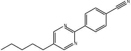 4-(5-pentylpyrimidin-2-yl)benzonitrile Struktur