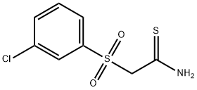 2-(3-CHLOROBENZENESULPHONYL)THIOACETAMIDE 化学構造式