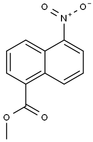 5-硝基-1-萘甲酸甲酯 结构式