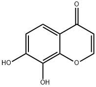 7,8-Dihydroxy-4H-1-benzopyran-4-one Structure