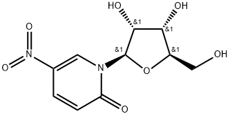 1-(b-D-Ribofuranosyl)-5-nitropyridine-2-one Struktur