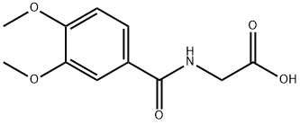 2-[(3,4-二甲氧苯基)羰基氨基]乙酸,59893-89-9,结构式