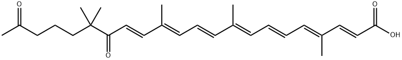 (2E,4E,6E,8E,10E,12E,14E)-4,9,13,17,17-Pentamethyl-16,21-dioxo-2,4,6,8,10,12,14-docosaheptaenoic acid|