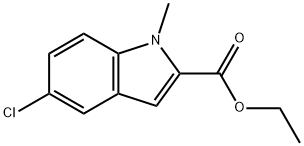 1H-Indole-2-carboxylic acid, 5-chloro-1-Methyl-, ethyl ester Structure