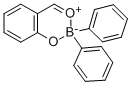 (2-HYDROXYBENZALDEHYDATO-O,O')DIPHENYLBORON 化学構造式