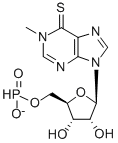 poly(1-methyl-6-thioinosinic acid) 化学構造式