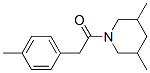 Piperidine, 3,5-dimethyl-1-[(4-methylphenyl)acetyl]- (9CI) 化学構造式
