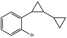1-bromo-2-(2-cyclopropylcyclopropyl)benzene Struktur