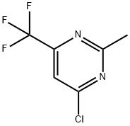 4-CHLORO-2-METHYL-6-TRIFLUOROMETHYLPYRIMIDINE Structure