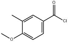 Benzoyl chloride, 4-methoxy-3-methyl- (9CI) Structure