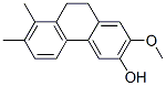 9,10-Dihydro-2-methoxy-7,8-dimethylphenanthren-3-ol Struktur