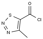 4-甲基-1，2，3-噻二唑-5-羰酰氯,59944-65-9,结构式