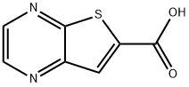 チエノ[2,3-B]ピラジン-6-カルボン酸 化学構造式