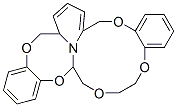 19,20,22,23-tetrahydro-12H-7,11-nitrilo-6H-dibenzo[b,k][1,4,7,10,13]pentaoxacycloicosin  Struktur