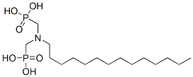 [(十四烷基亚氨基)二(亚甲基)]二膦酸,5995-34-6,结构式
