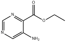 4-PyriMidinecarboxylic acid, 5-aMino-, ethyl ester Structure