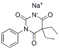 sodium 5,5-diethyl-1-phenylbarbiturate Struktur