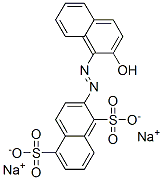 disodium 2-[(2-hydroxynaphthyl)azo]naphthalene-1,5-disulphonate 结构式