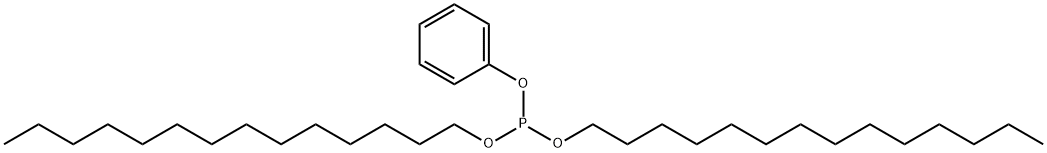 亜りん酸フェニルジテトラデシル 化学構造式