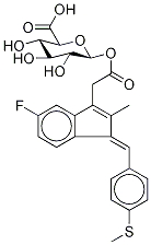 Sulindac Sulfide Acyl-β-D-Glucuronide 化学構造式